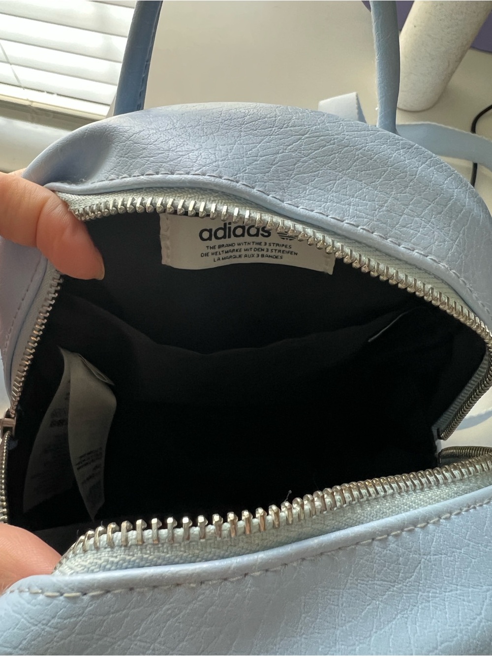 adidas Originals Pastel Blue Mini Backpack - Picture 2 of 6